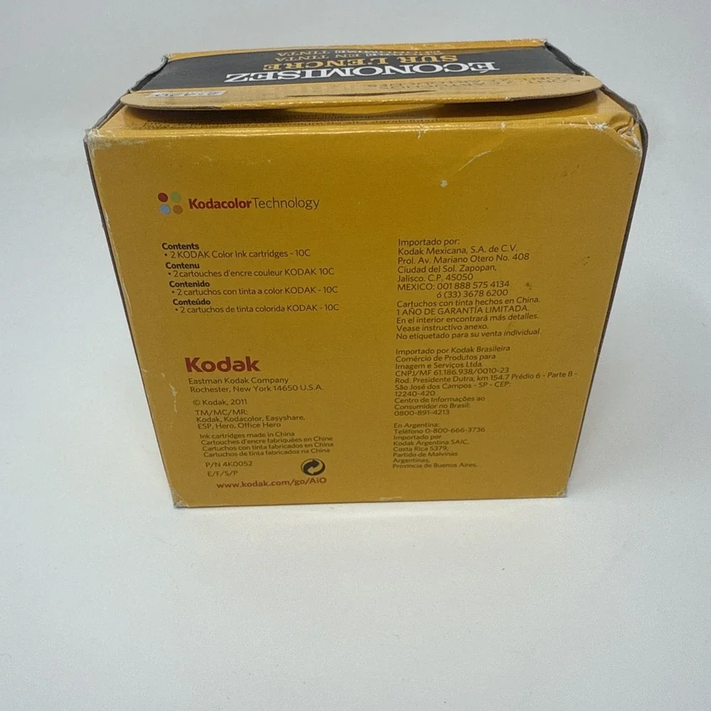 Kodak 10C Color Ink Cartridge Double Pack Genuine OEM New Sealed OLD STOCK 2018